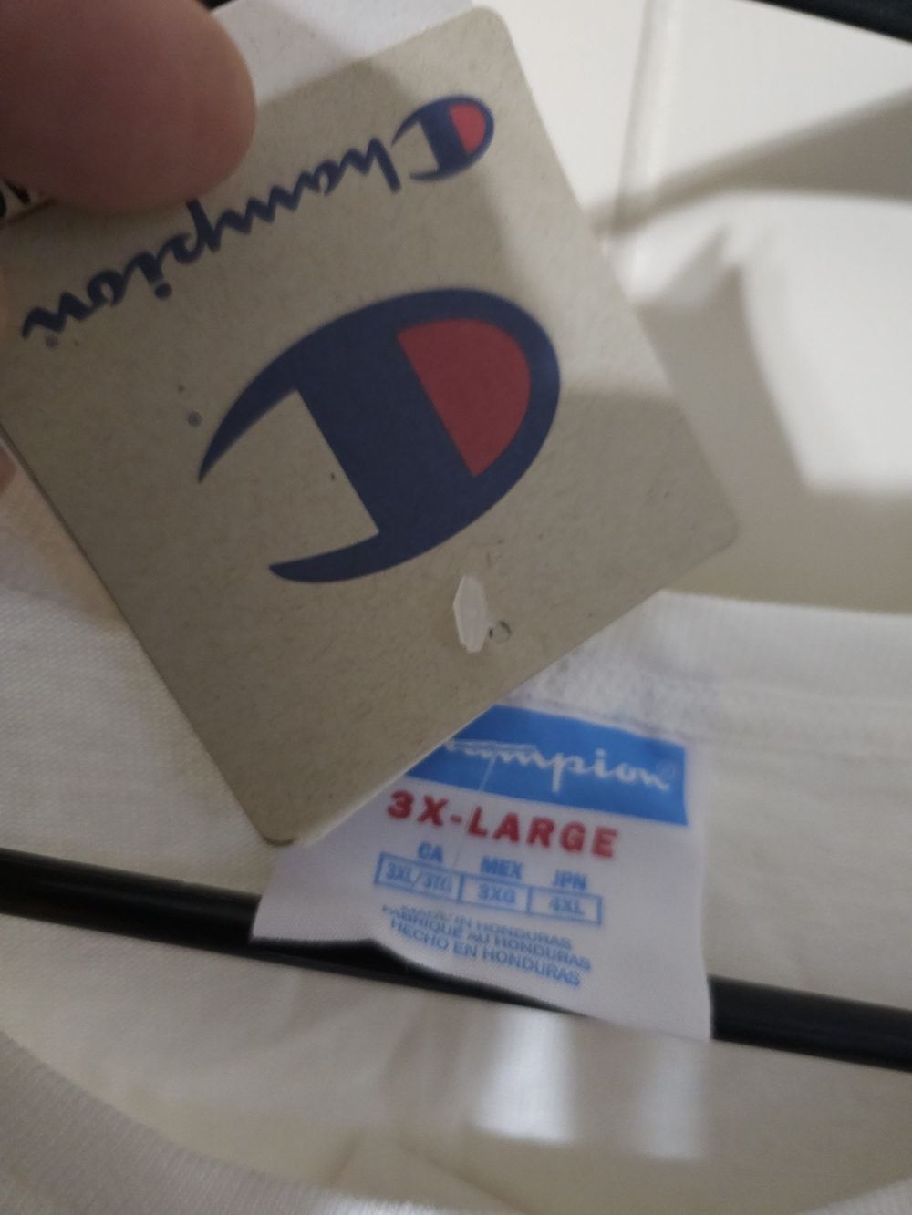 Champion 3X-Large White Tee with Classic Logo